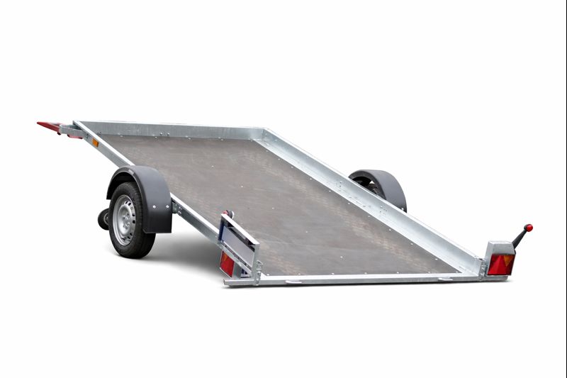 Přívěs pro přepravu čtyřkolek, zahradních traktorů a jiné techniky